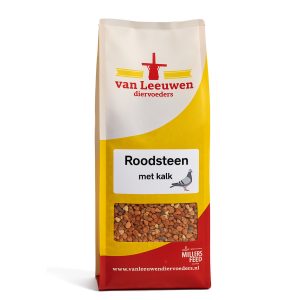 Roodsteen met kalk 2.5 kg. zak