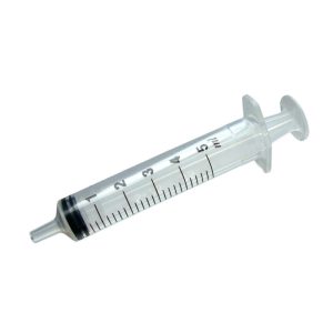Wegwerpspuit 3-delig 5 ml.