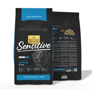 Natural Health Dog Adult Fish en Rice 12.5 kg.
