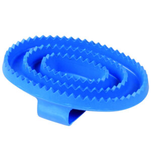Rubber rosborstel kind blauw 13 cm