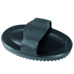 Rubber rosborstel kind zwart 13 cm