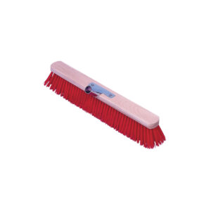 Bezem stal 80 cm. rood