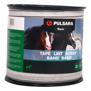 Pulsara schriklint Basic 20mm wit 200 mtr.