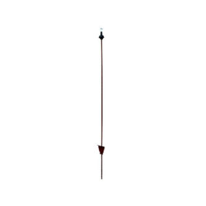 Paal ovaal + krulisolator 107/82 cm.