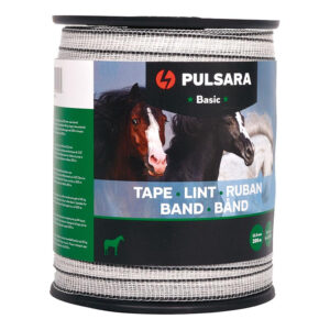 Pulsara schriklint Basic 12,5 mm. wit 200 mtr.