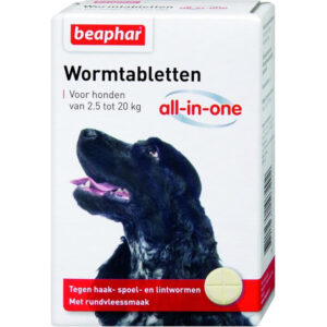 Beaphar Wormtablet all-in-one 2,5-20 kg.