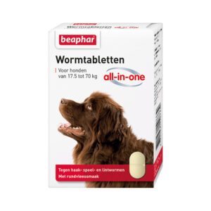 Beaphar Wormtablet all-in-one 17,5-70 kg.