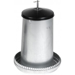 Voersilo metaal 18 kg.