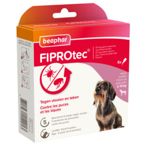 FiproTec dog 4 Pipet 2-10 kg.