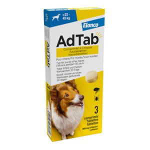 AdTab DOG tablet tegen vlooien en teken (22-45kg.)